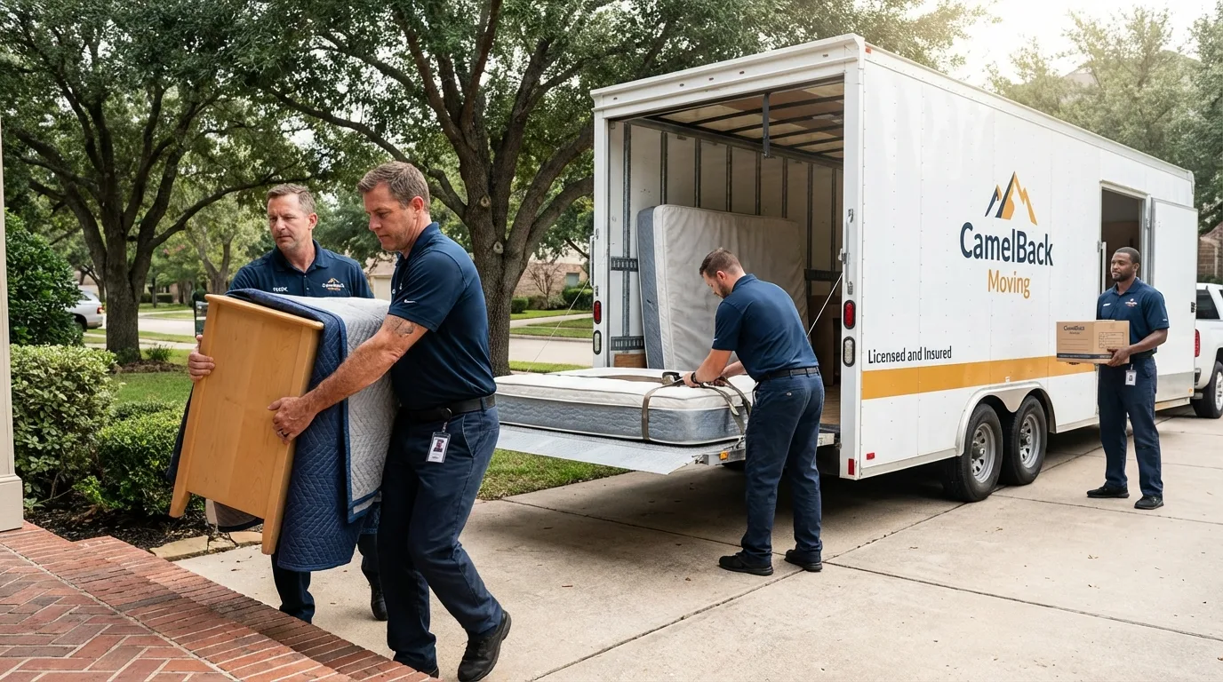 Crew loading residential truck for cross-state move from Berlin, PA